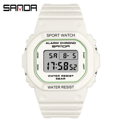A 293 square multi-function electronic watch sports watch waterproof luminous wholesale student fashion watch
