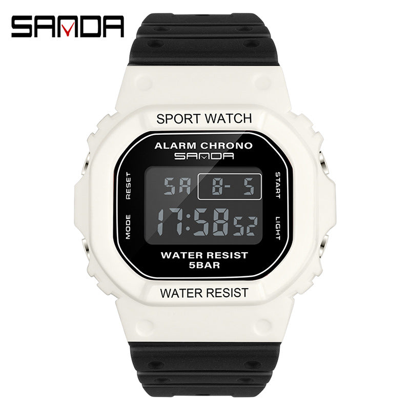 A 293 square multi-function electronic watch sports watch waterproof luminous wholesale student fashion watch