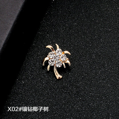 A Korean new fashion high-end brooch women's rhinestone silk scarf buckle anti-light buckle crystal brooch pin pearl jewelry