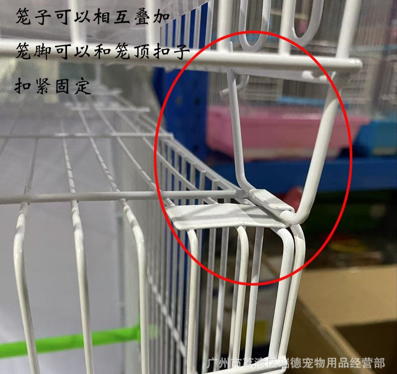 A bird cage, parrot cage, blind date cage with net, large breeding cage, tiger skin, peony, Xuanfeng universal group cage, wrought iron cage - Mixbatch
