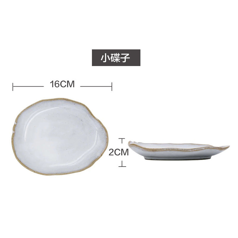 A Creative Personality Ceramic Plate Nordic Tableware Hotel Western Food Plate Steak Pasta Plate Salad Bowl