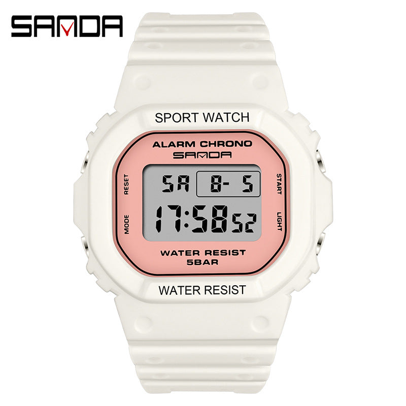 A 293 square multi-function electronic watch sports watch waterproof luminous wholesale student fashion watch