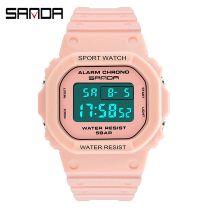 A 293 square multi-function electronic watch sports watch waterproof luminous wholesale student fashion watch