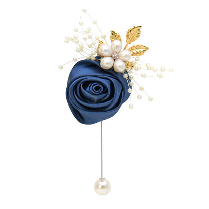 A Eternal Angel 809 Simulation Flower Corsage Forged Cloth Wedding Accessories Men and Women Wedding Bride Groom Corsage\ - Mixbatch