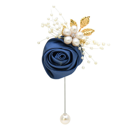 A Eternal Angel 809 Simulation Flower Corsage Forged Cloth Wedding Accessories Men and Women Wedding Bride Groom Corsage\ - Mixbatch