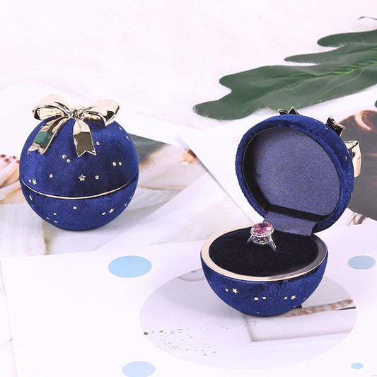 A Round Gypsy Flannel Jewelry Box