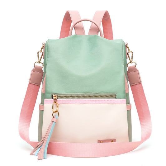 A new Oxford cloth contrasting color fashion backpack - Mixbatch