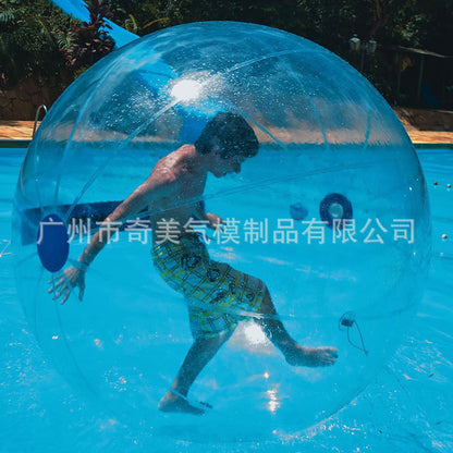 A Transparent color 2 meter diameter water  PVC walking ball