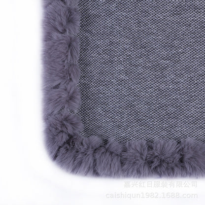 A faux fur jacket