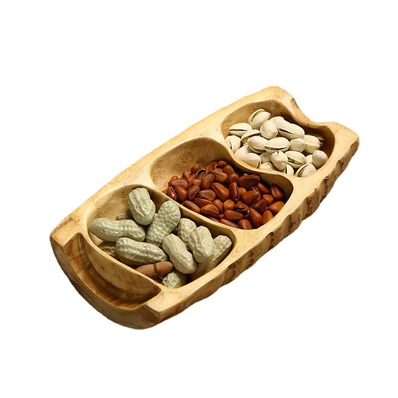 منتجات بامبو، طبق فواكه مجففة من جذور البامبو