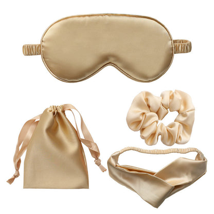 A four-piece set of blindfold hair band