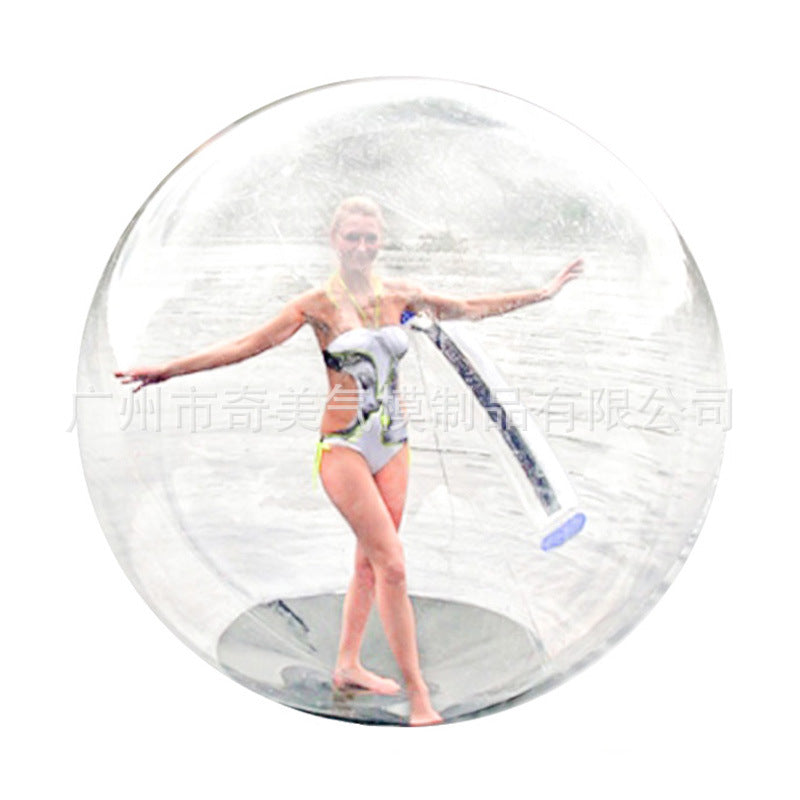 A Transparent color 2 meter diameter water  PVC walking ball