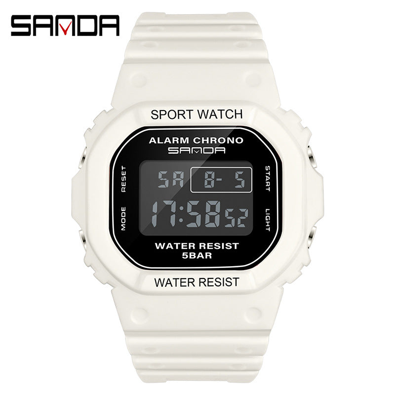 A 293 square multi-function electronic watch sports watch waterproof luminous wholesale student fashion watch