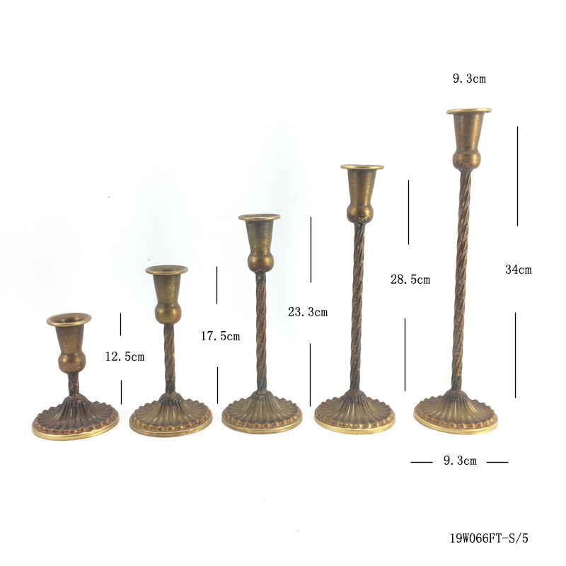 A European wrought iron candle holder Wedding arrangement Single head candle cup Hotel homestay decoration Candle light dinner Candle holder