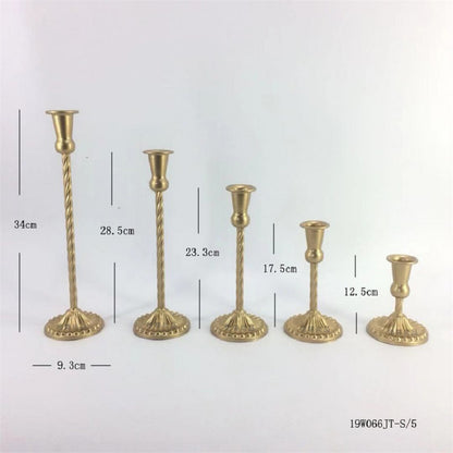 A European wrought iron candle holder Wedding arrangement Single head candle cup Hotel homestay decoration Candle light dinner Candle holder