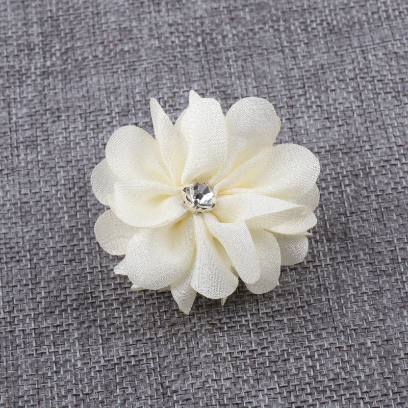 A Korean fabric DIY handmade hair accessories head accessories hot brick litmus flower jewelry accessories brooch flower - Mixbatch