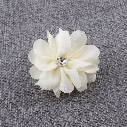 A Korean fabric DIY handmade hair accessories head accessories hot brick litmus flower jewelry accessories brooch flower - Mixbatch