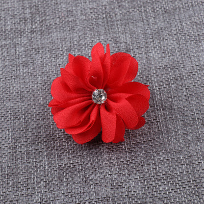 A Korean fabric DIY handmade hair accessories head accessories hot brick litmus flower jewelry accessories brooch flower - Mixbatch