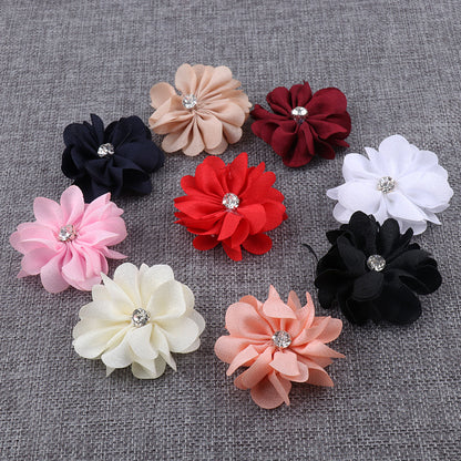 A Korean fabric DIY handmade hair accessories head accessories hot brick litmus flower jewelry accessories brooch flower - Mixbatch