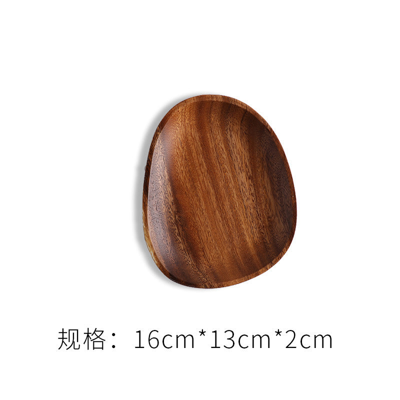 A walnut solid wood tray snack tray