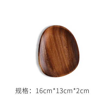 A walnut solid wood tray snack tray