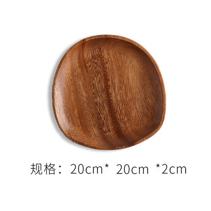 A walnut solid wood tray snack tray