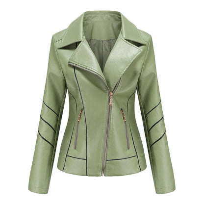 A Ladies PU Leather Jacket
