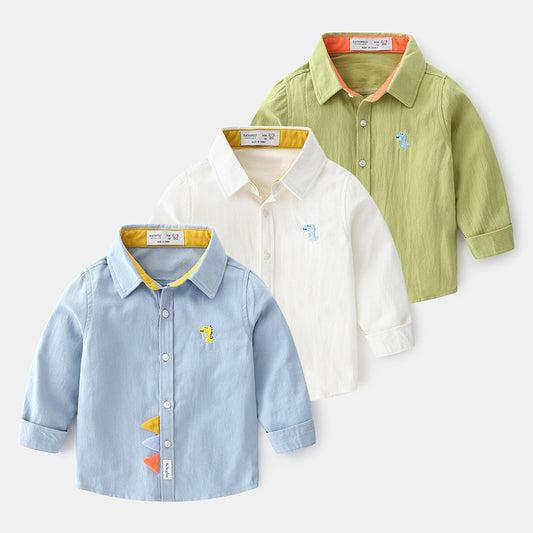A Children's clothing Boys cotton shirts Shirts wholesale - Mixbatch