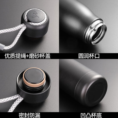 A stainless steel kettle