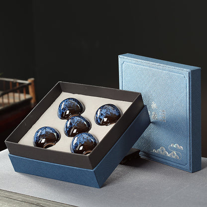 A ceramic teacup set