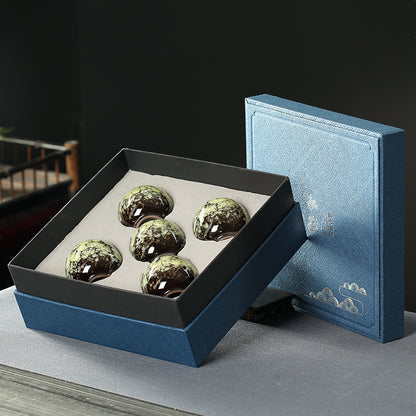 A ceramic teacup set