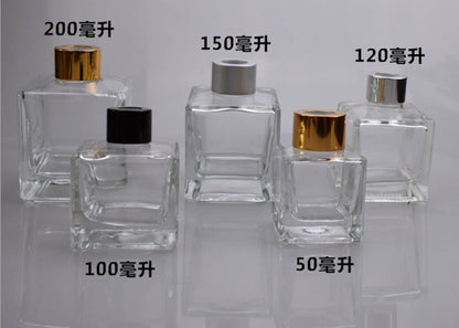 A new square aromatherapy bottle Car aromatherapy 50ml square incense bottle Volatile bottle Essential oil bottle Aromatherapy bottle