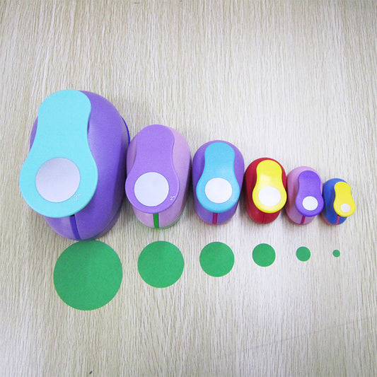 A All kinds of round embossing device Children's educational flower beater Embossing machine Manual DIY pressing device Round 8-75mm