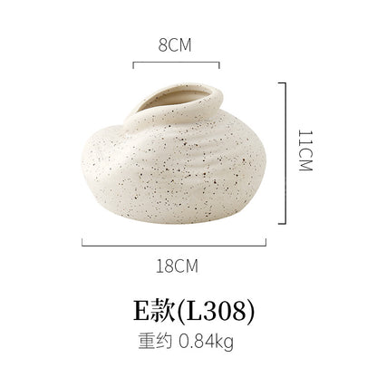 A =pastoral ceramic large vase ornament living room soft ins advanced sense retro home art flower ware