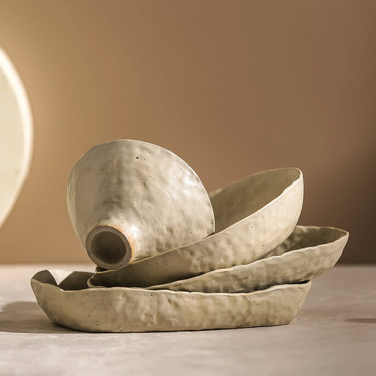 A ceramic handmade tableware