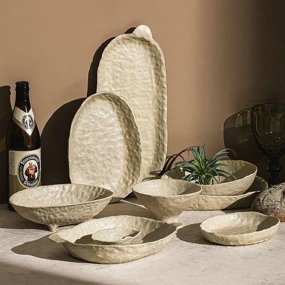 A ceramic handmade tableware
