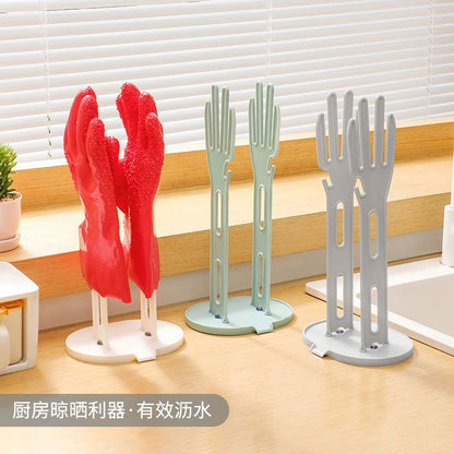 P gloves drain storage rack