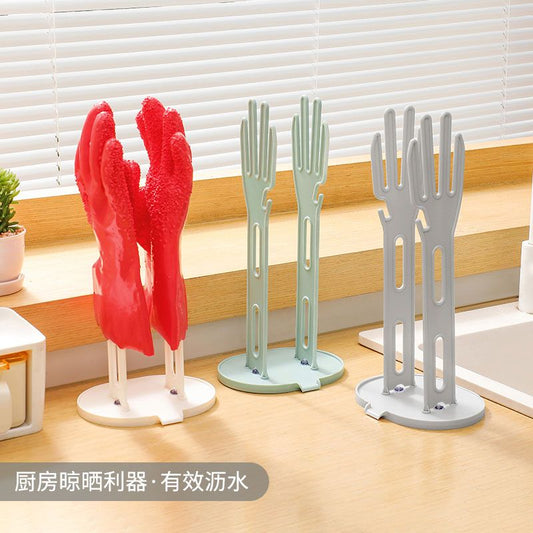 P gloves drain storage rack