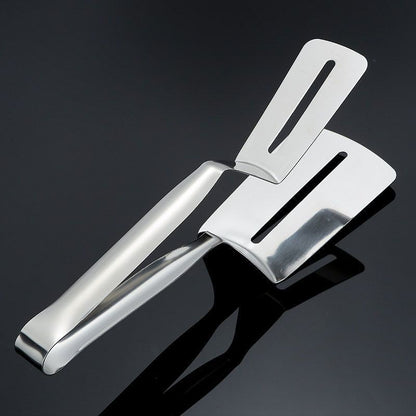 304 stainless steel fried fish anti-scald clips flipping fish shovel fried fish artifact silicone spatula steak home kitchen frying spatula - Mixbatch