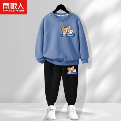 B3-M31   New Spring and Autumn Cotton Children's Sweater Thin  Two-piece Set - Mixbatch
