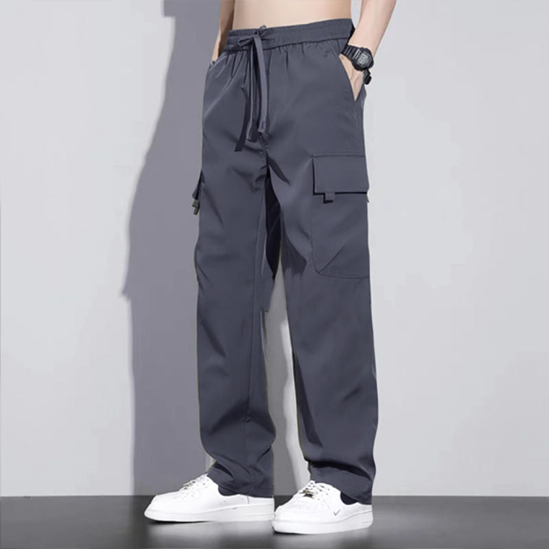 P Loose straight slacks