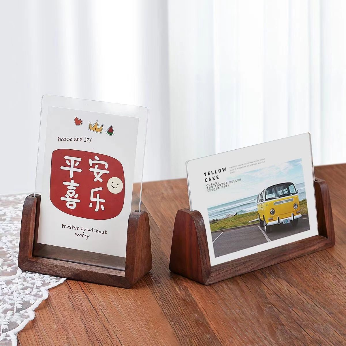 P solid wood photo frame table photo ornament