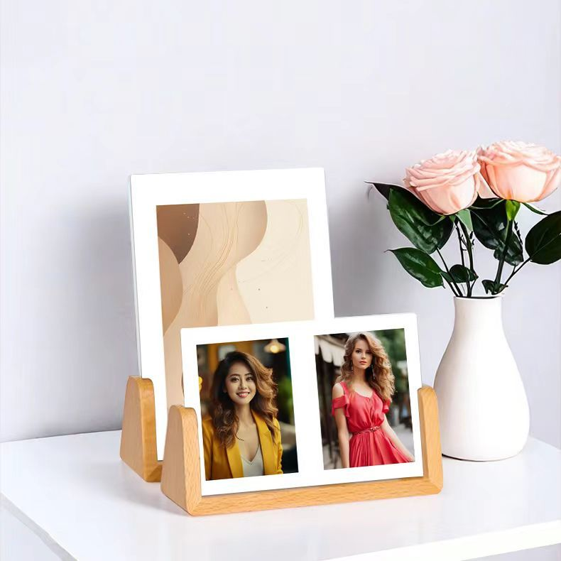 P solid wood photo frame table photo ornament