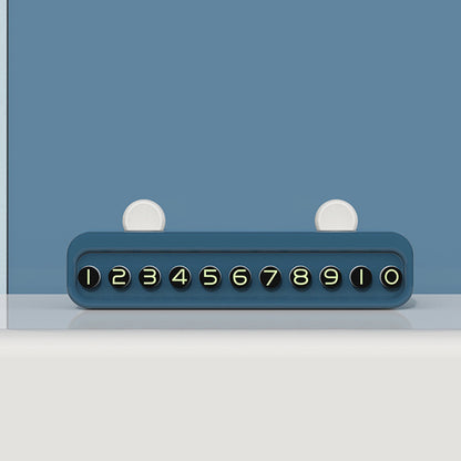 A car parking number plate