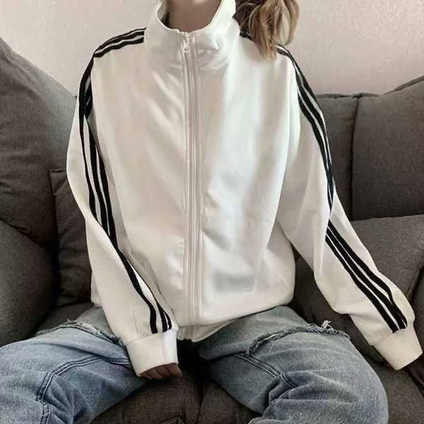 B2-m16 Spring and summer new three-bar coat women's Korean version thin jacket - Mixbatch