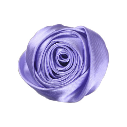 A 5.5cm satin silk cloth rose bud DIY hand bouquet corsage jewelry display case decorative jewelry flower head - Mixbatch