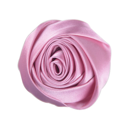 A 5.5cm satin silk cloth rose bud DIY hand bouquet corsage jewelry display case decorative jewelry flower head - Mixbatch