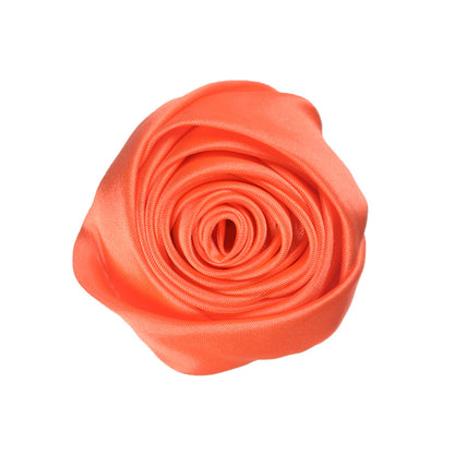 A 5.5cm satin silk cloth rose bud DIY hand bouquet corsage jewelry display case decorative jewelry flower head - Mixbatch
