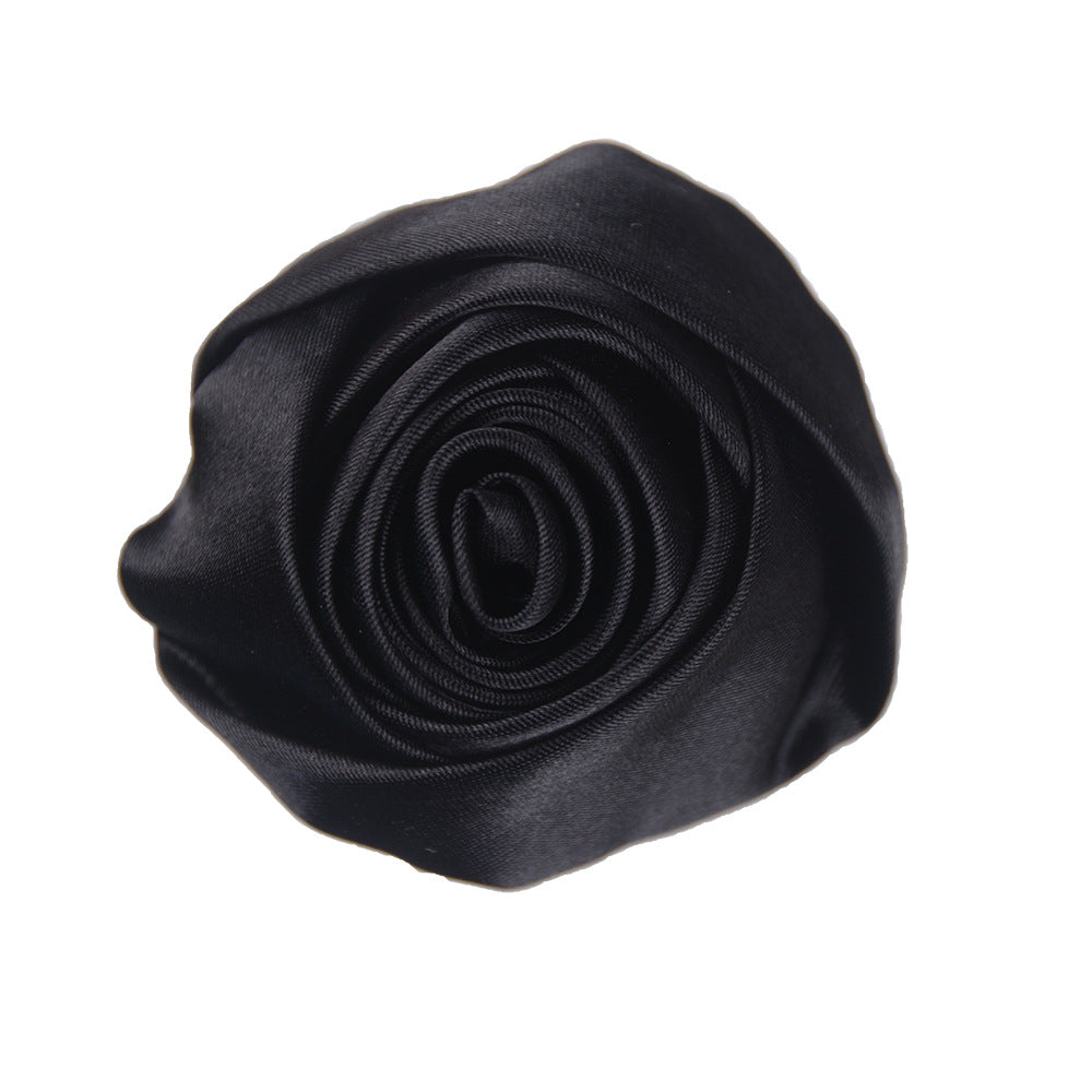 A 5.5cm satin silk cloth rose bud DIY hand bouquet corsage jewelry display case decorative jewelry flower head - Mixbatch