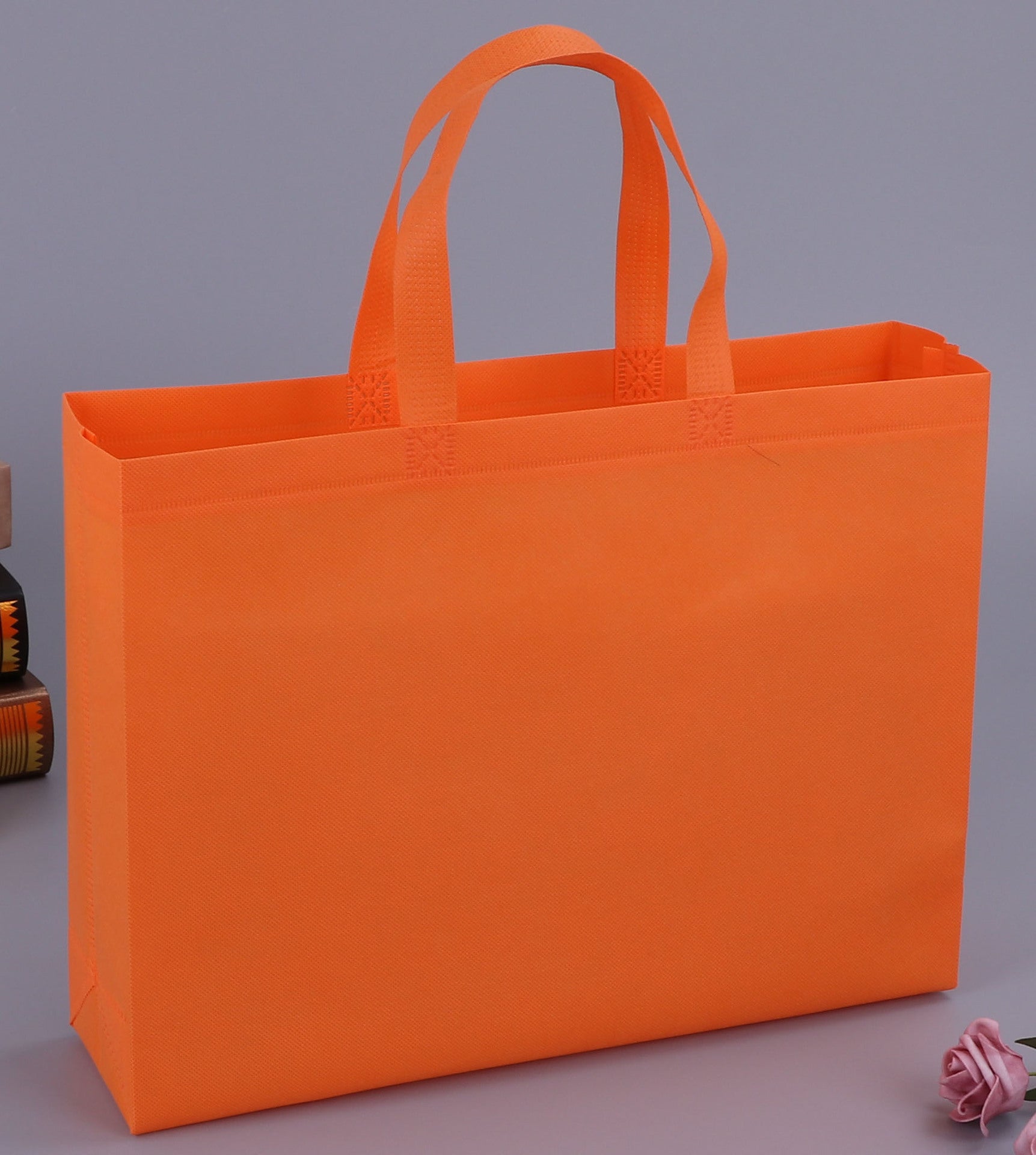 A Non-woven bag custom spot blank thickened takeaway packing bag shoe shopping tote bag packaging bag wholesale MOQ: 200PIECE - Mixbatch